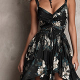 Avelinne - Black Bohemian Floral Print — view 8