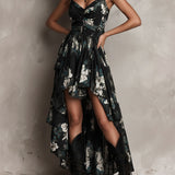 Avelinne - Black Bohemian Floral Print — view 2
