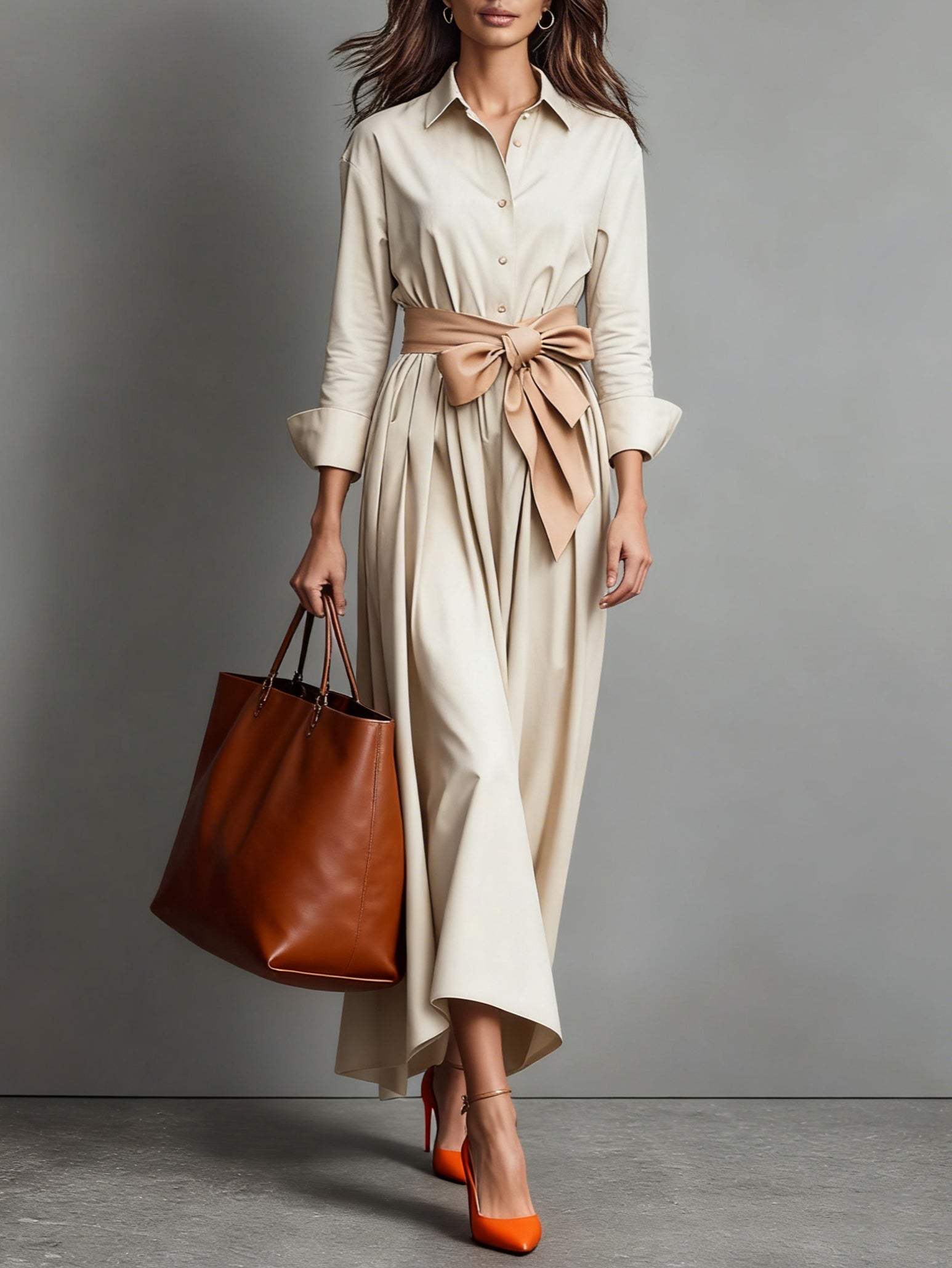 Ngaio - Cotton Twill Shirt Dress — view 4