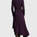 Purple | Pleated Maxi Dress — view 9