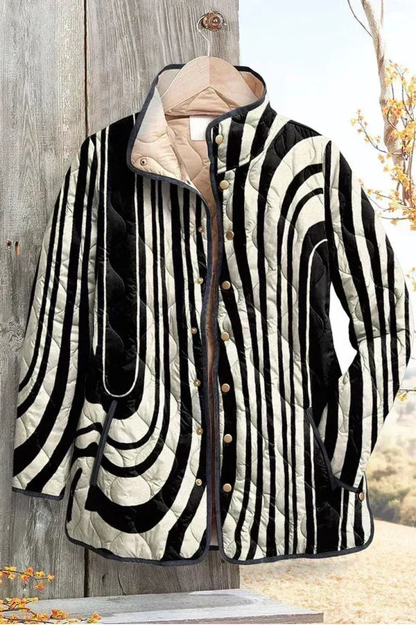 Hope™ | Quilted Jacket in Zebra Print