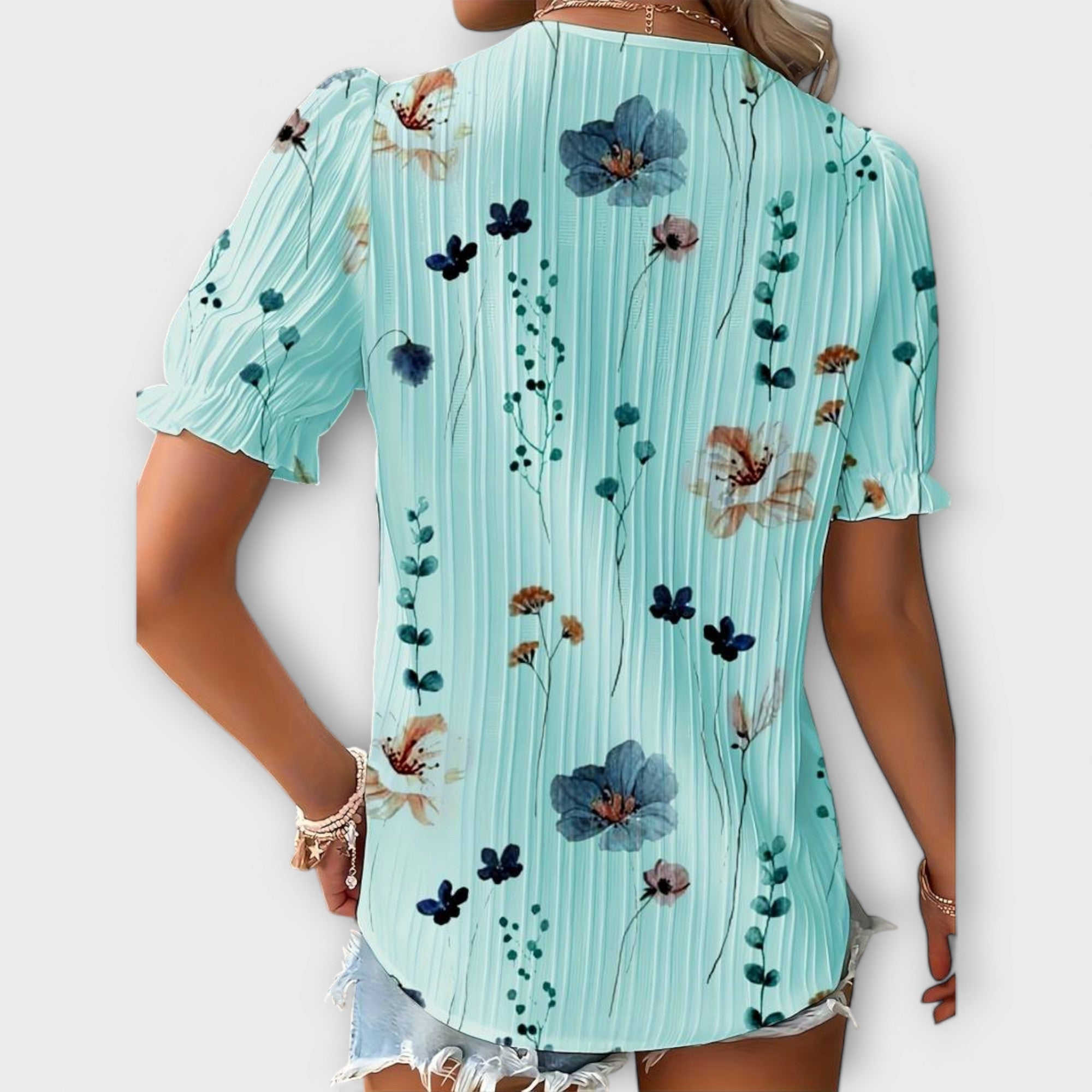 Emily - Blouse with V-Neck — view 16