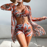 Laluna® | 3-Piece Printed Bikini Set — view 4
