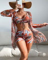 Laluna® | 3-Piece Printed Bikini Set — view 4