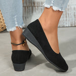 Sela - Comfortable Wedge-Heel Ballet Flats — view 11