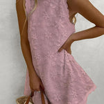 Lightweight Lace Mini Dress, Sleeveless — view 4