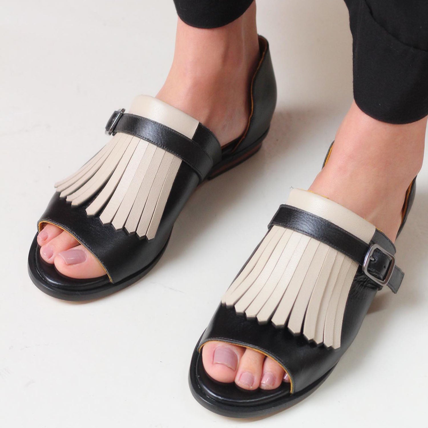 Bridie™ - Fringe Slip-on Sandals — view 2