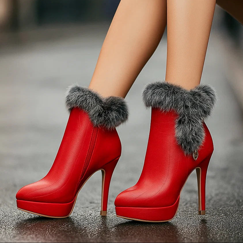 Heather - Cosy Heeled Boots — view 4