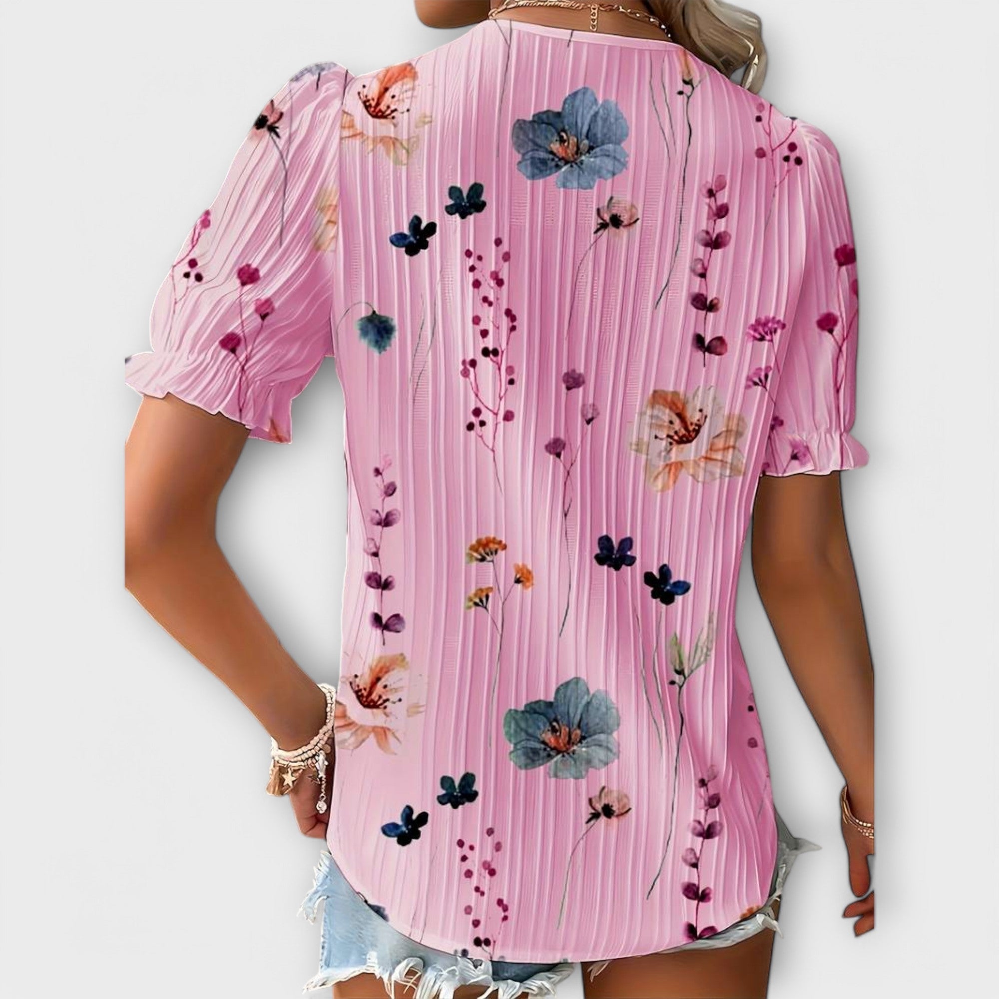 Emily - Blouse with V-Neck — view 6