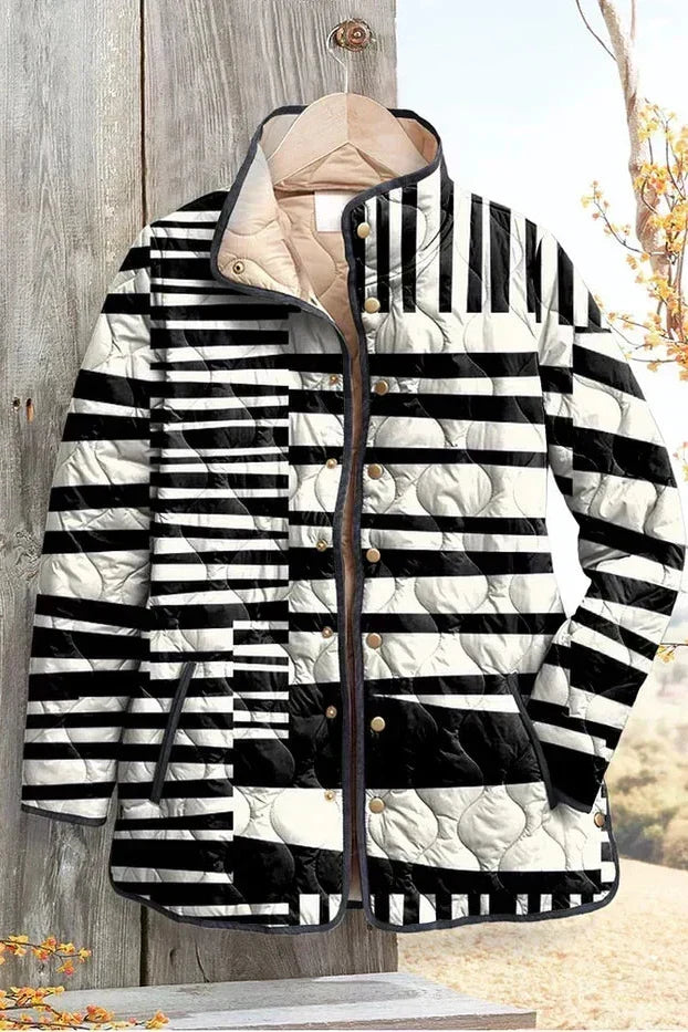 Uma™ | Quilted Jacket in Stripe Mix