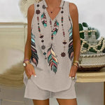 Valene - Boho Feather Relax Set