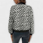 Amiria - Elegant Leopard Print Coat — view 9