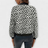 Amiria - Elegant Leopard Print Coat — view 9