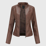 Dani™ - Elegant Leather Jacket for Women — view 2