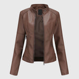 Dani™ - Elegant Leather Jacket for Women — view 2