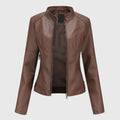Dani™ - Elegant Leather Jacket for Women — view 2