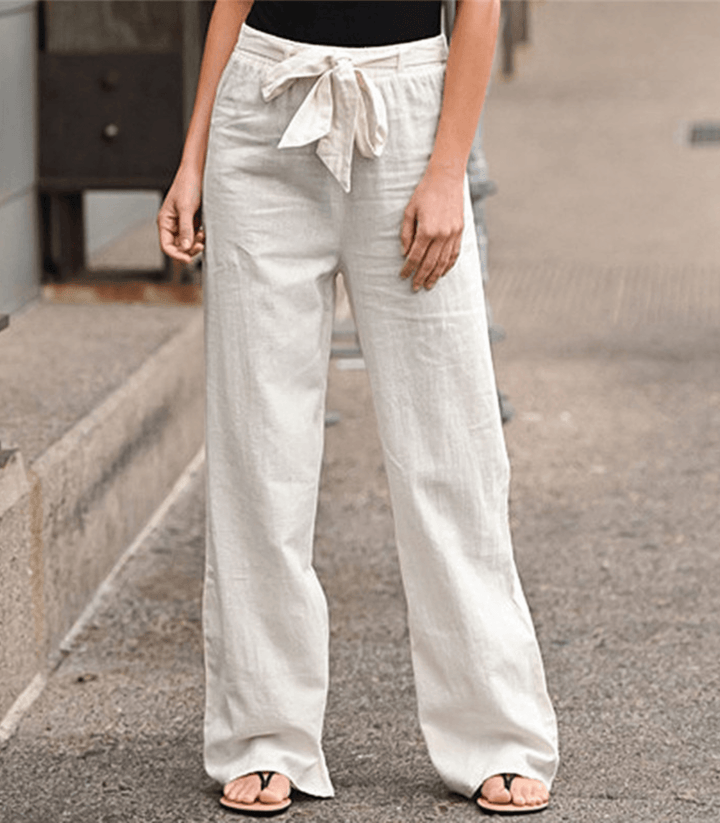 Joleen - Casual Women's Pants with Drawstring and Elastic Waist