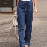 Joleen - Casual Women's Pants with Drawstring and Elastic Waist — view 3