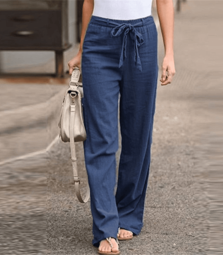 Joleen - Casual Women's Pants with Drawstring and Elastic Waist — view 3