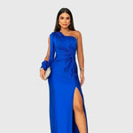 Melyssa | Elegant and Fluid Maxi Evening Dress — view 3