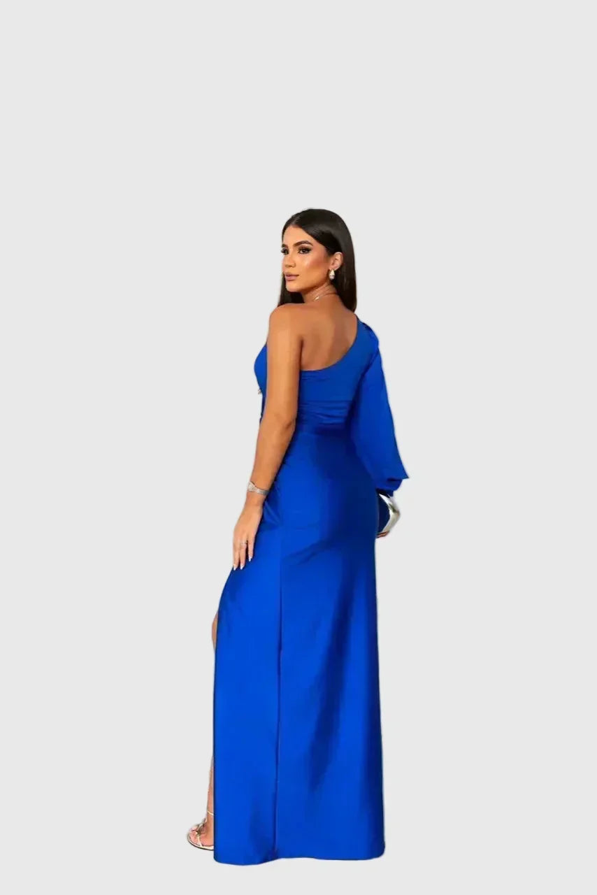 Melyssa | Elegant and Fluid Maxi Evening Dress — view 9