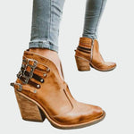 Retro Leather Ankle Boots — view 2