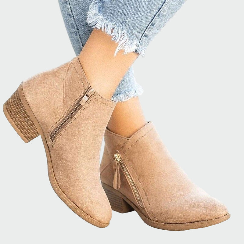 Premium Orthopaedic Leather Boots with Heel for Winter — view 4