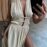 Zolla - Textured Dress with Slit — view 7