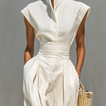 Jada | Lapel Waist Maxi Dress — view 3