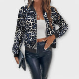 Amiria - Elegant Leopard Print Coat — view 2