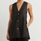 Fiona - Sleeveless Set with Buttons — view 2