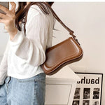Cadence Wavy Flap Vegan Leather Handbag — view 4