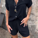 Melda - Lightweight Button-Up Set