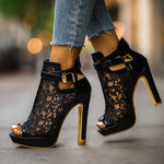 Liliana - Lace Heels — view 2