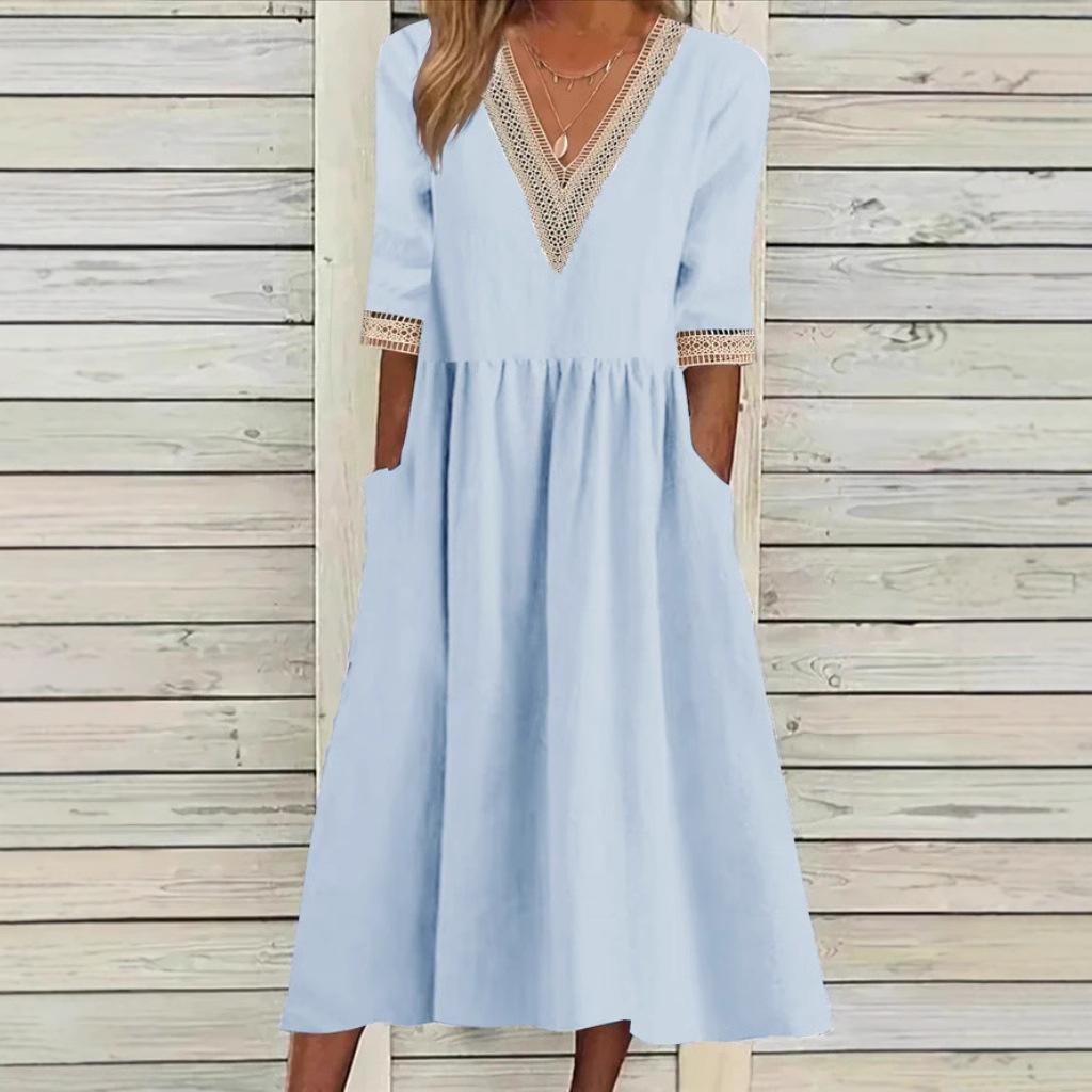 LIVIA | MIDI LACE DRESS — view 3