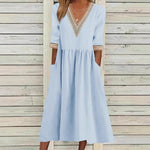 LIVIA | MIDI LACE DRESS — view 3