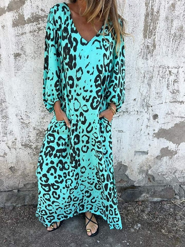 Jessa - Leopard Maxi Dress — view 4