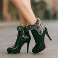 Heather - Cosy Heeled Boots — view 2