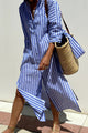 Sophia - Striped Shirt Dress — view 2
