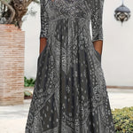 Elowen | Casual Midi Dress with Long Sleeves
