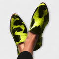Serena - Cow Print Statement Loafers — view 2