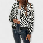Amiria - Elegant Leopard Print Coat — view 8