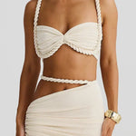 Alani - Ruched Maxi Skirt with Cut-Outs — view 2
