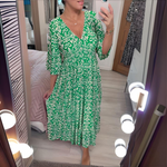 Lillia - Printed Boho Dress — view 4