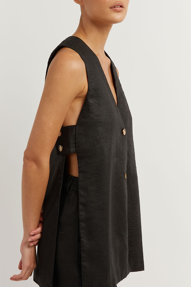 Fiona - Sleeveless Set with Buttons — view 7