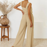 Megan - Minimalist Top and Flared Pants Set — view 4