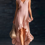 Sienna | Ruffle High-Low Boho Dress — view 5