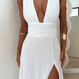 Margo - Maxi Dress with Halter Neck — view 7