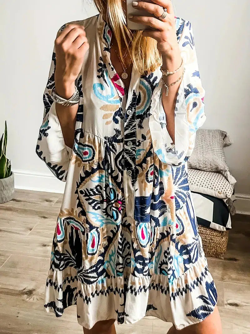 Vivienne - Bohemian Tunic Dress — view 4