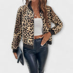 Amiria - Elegant Leopard Print Coat — view 4